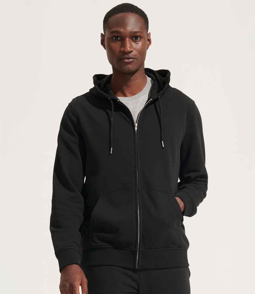 SOL'S Unisex Calipso Eco Friendly Full Zip Hoodie - BLK model